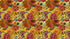 Japanese Art Koi Fish Peel and Stick Wallpaper. Gold Flowers Background.  Removable Wall Mural #6192
