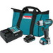 Kit de llave de impacto inalámbrica de 1/4" con batería de iones de litio CXT de 12 V máx. WT04R1 de Makita (2,0 Ah) 