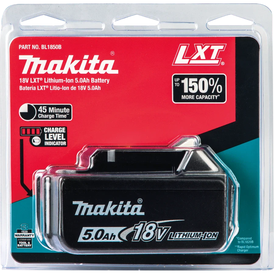 Batería Makita BL1850B LXT® de 18V Litio‑Ion 5.0Ah
