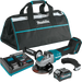 Kit de amoladora angular inalámbrica con interruptor de paleta X-LOCK de 4‑1/2"/5" y sin escobillas XGT® de 40 V máx. Makita GAG13M1, con freno eléctrico (4,0 Ah)