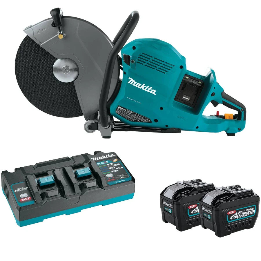 Makita GEC01PL 80V XGT Kit de cortadora eléctrica sin escobillas de 14
