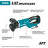 Taladro de ángulo recto hexagonal de 7/16" inalámbrico sin escobillas con batería de iones de litio LXT de 18 V Makita XAD06Z