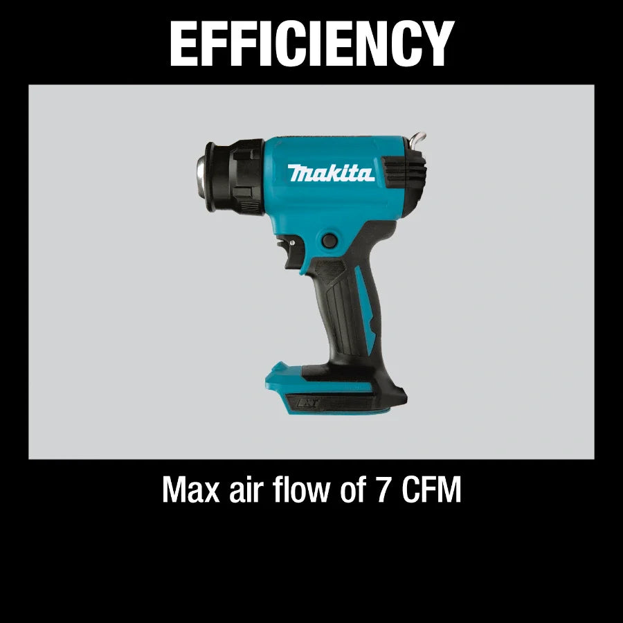 Pistola de calor inalámbrica de iones de litio Makita XGH01ZK 18V LXT