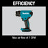 Pistola de calor inalámbrica de iones de litio Makita XGH01ZK 18V LXT