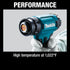Pistola de calor inalámbrica de iones de litio Makita XGH01ZK 18V LXT