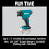 Pistola de calor inalámbrica de iones de litio Makita XGH01ZK 18V LXT