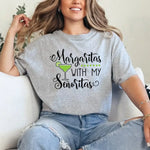 🍸 Margaritas With My Señoritas Best Friends Matching T-Shirts