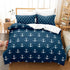 Marine Anchor Bedding Set Quilt Cover Room Decoration