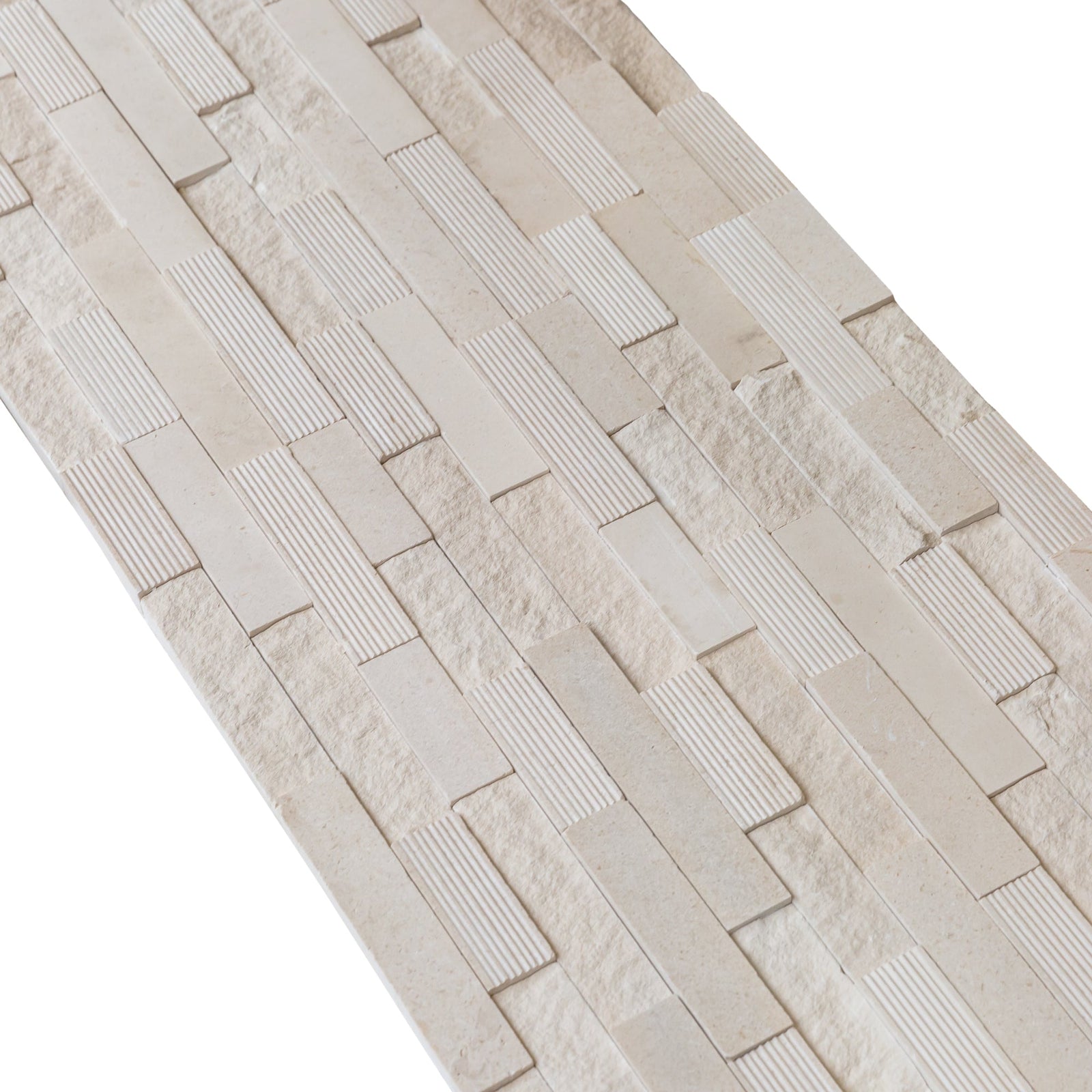 Mayra White Ledger Multi-surface 3D Panel 6