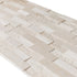 Mayra White Ledger Multi-surface 3D Panel 6"x24" Marble Wall Tile - Full Truckload