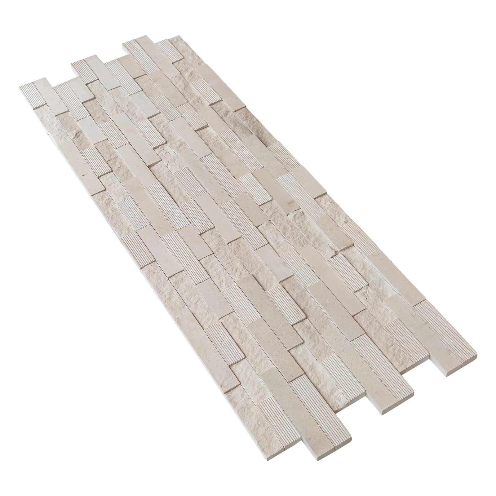 Mayra White Ledger Multi-surface 3D Panel 6