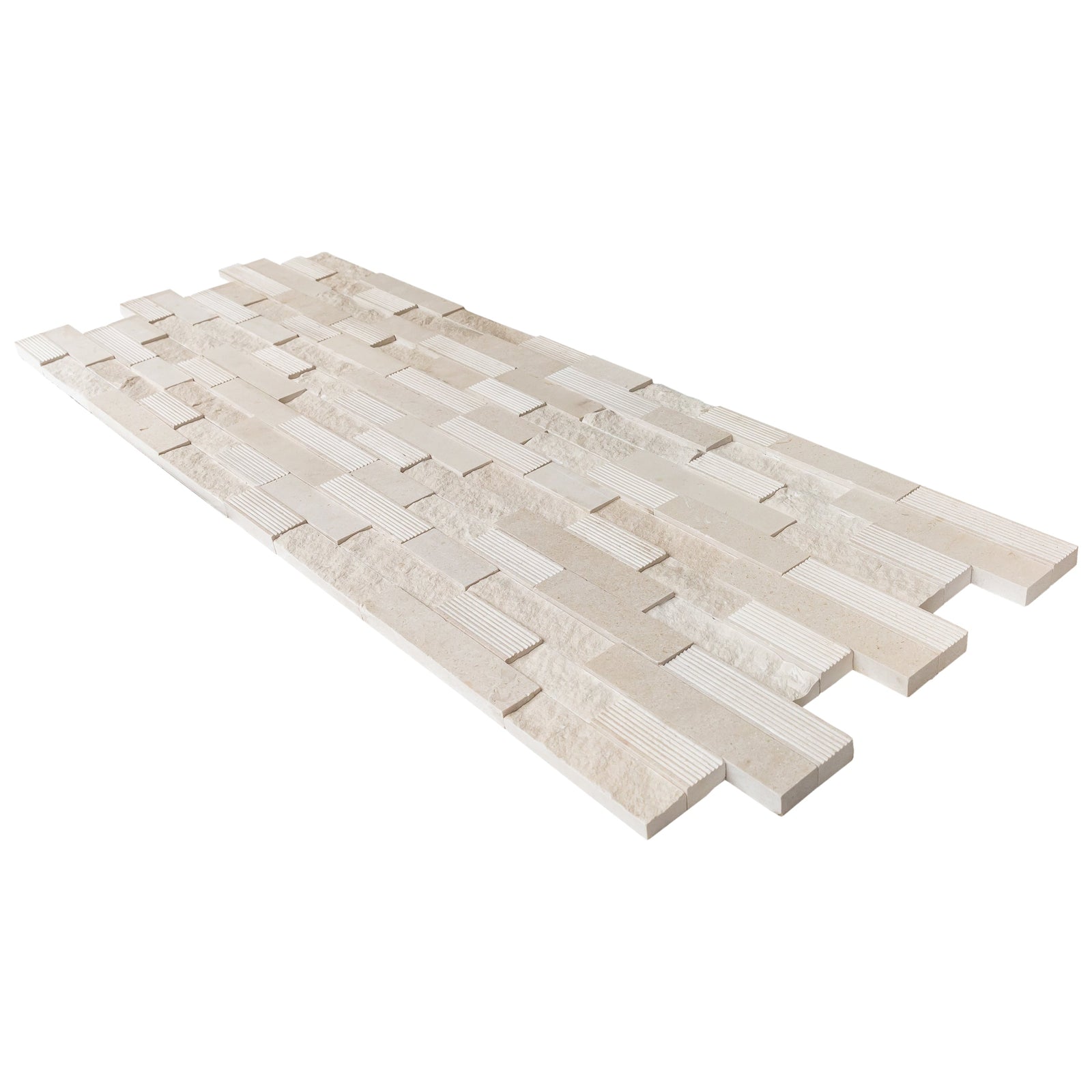 Mayra White Ledger Multi-surface 3D Panel 6