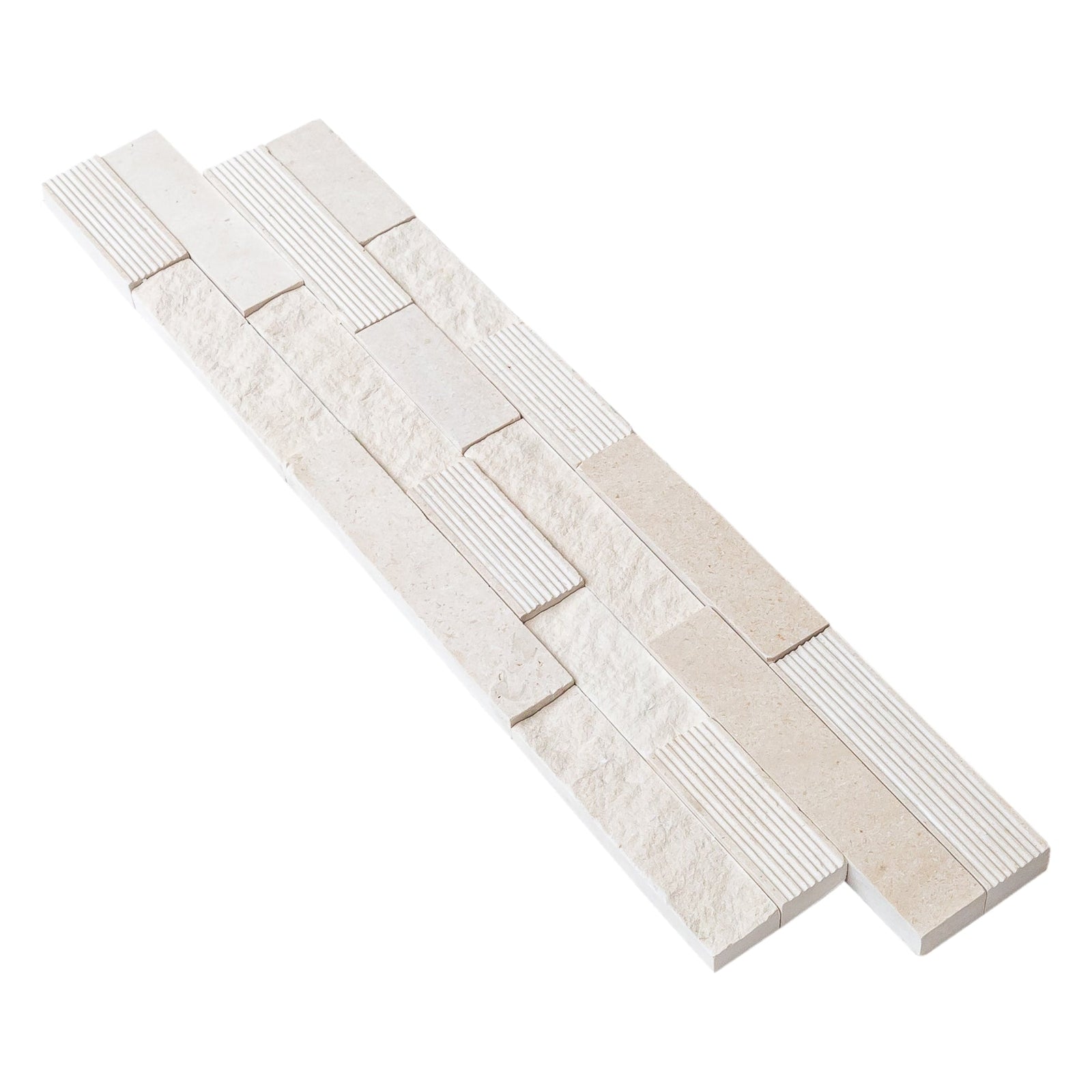 Mayra White Ledger Multi-surface 3D Panel 6