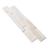 Mayra White Ledger Multi-surface 3D Panel 6"x24" Marble Wall Tile - Full Truckload