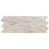 Mayra White Ledger Multi-surface 3D Panel 6"x24" Marble Wall Tile - Full Truckload