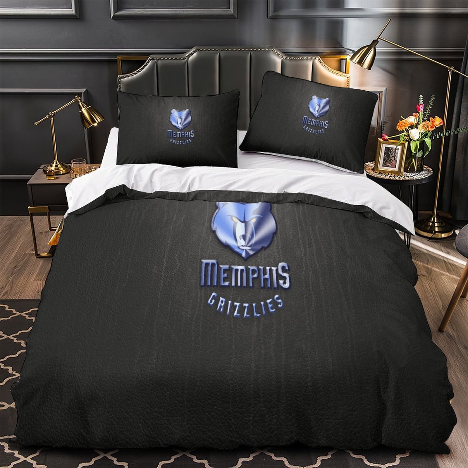 Memphis Grizzlies Bedding Set Duvet Cover Without Filler