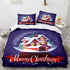 Merry Christmas Pattern Bedding Sets Quilt Cover Room Decoration