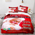 Merry Christmas Pattern Bedding Sets Quilt Cover Room Decoration