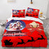 Merry Christmas Pattern Bedding Sets Quilt Cover Room Decoration