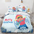 Merry Christmas Pattern Bedding Sets Quilt Cover Room Decoration