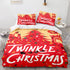 Merry Christmas Pattern Bedding Sets Quilt Cover Room Decoration