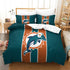 Miami Dolphins Bedding Set Duvet Cover Without Filler