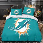 Miami Dolphins Bedding Set Duvet Cover Without Filler