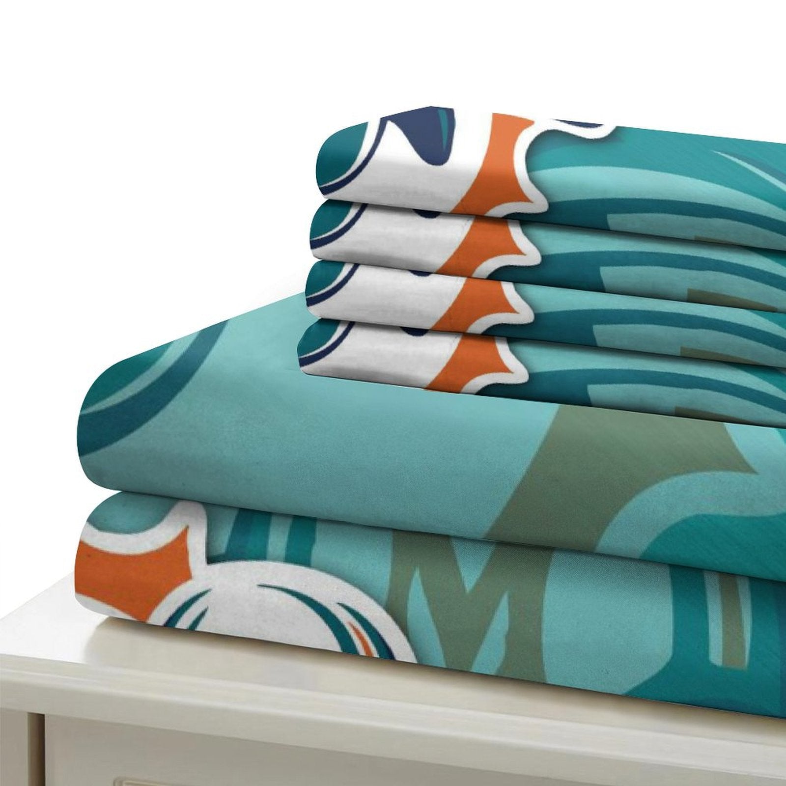 Miami Dolphins Bedding Set Duvet Cover Without Filler