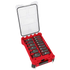 Milwaukee 49-66-6802 Juego de 15 piezas de dados de impacto SHOCKWAVE Impact Duty™ de 1/2" con mango SAE
