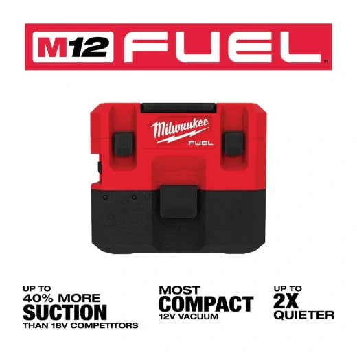 Aspiradora para seco y húmedo Milwaukee 0960-20 M12 FUEL™ de 1.6 galones