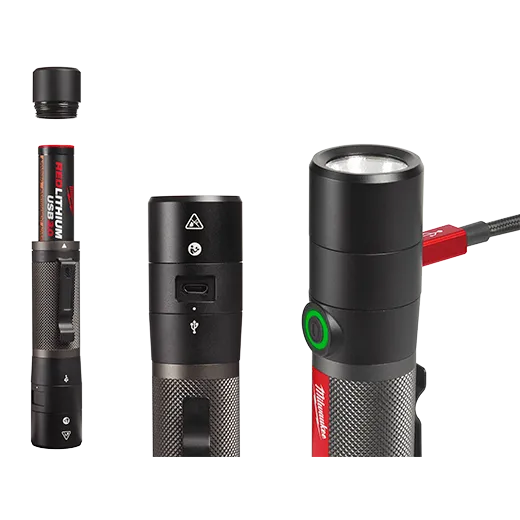 Linterna compacta recargable por USB Milwaukee 2160-21 de 800 l