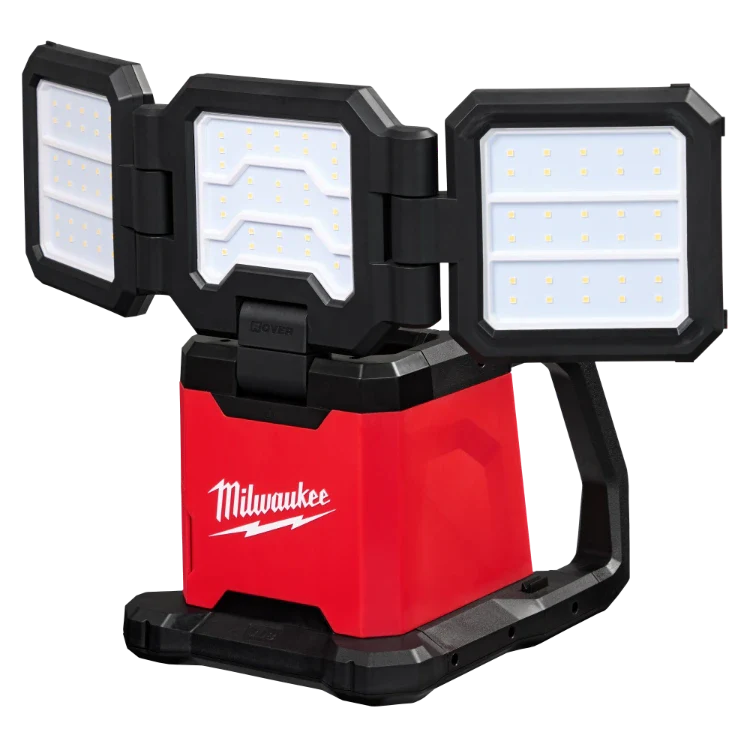 Milwaukee 2368-20 M18 Rover - Foco de área y reflector de triple panel de doble potencia