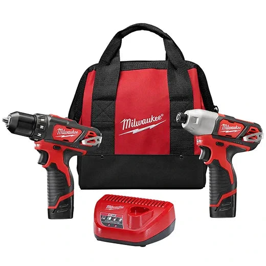 Kit combinado de taladro/percutor Milwaukee 2494-22 M12