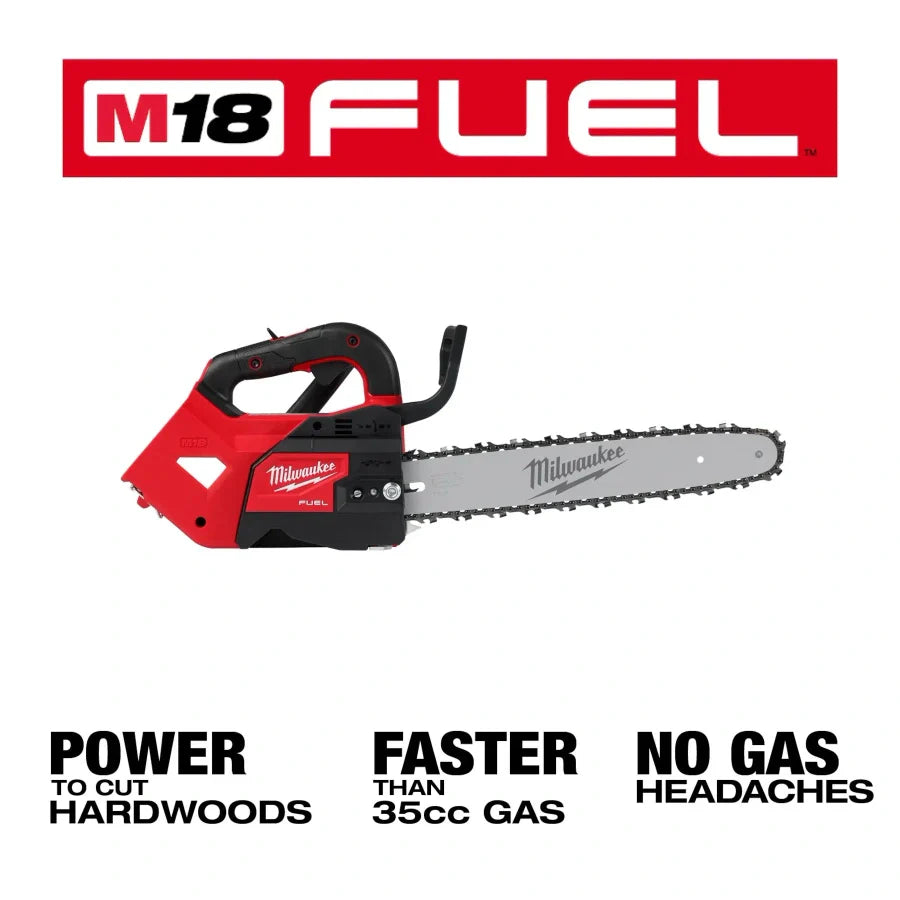 Motosierra Milwaukee 2826-20T M18 FUEL de 14" con mango superior (solo herramienta)