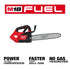 Motosierra Milwaukee 2826-20T M18 FUEL de 14" con mango superior (solo herramienta)