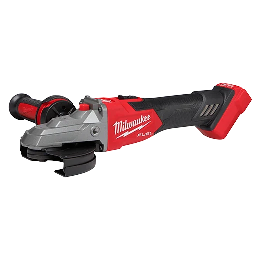 Amoladora de freno de cabeza plana Milwaukee 2887-20 M18 FUEL™ de 5", con interruptor deslizante de bloqueo (solo herramienta)