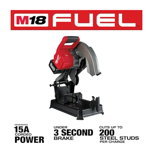 Kit de sierra de corte abrasiva Milwaukee 2990-21HD M18 FUEL™ de 14"