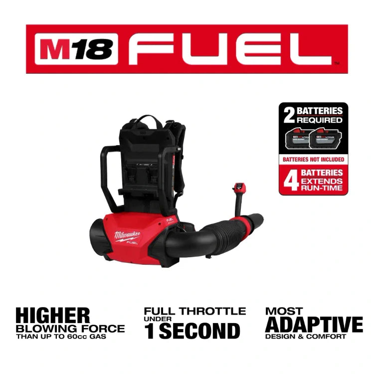 Soplador de mochila de doble batería Milwaukee 3009-20 M18 FUEL™ (solo herramienta)