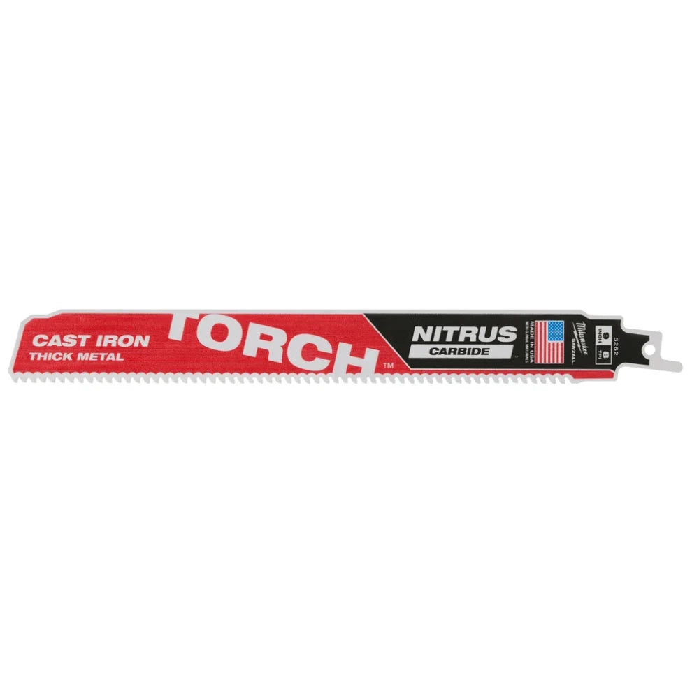 Milwaukee 48-00-5562 9" 7TPI La antorcha para HIERRO FUNDIDO con CARBURO DE NITRO 5PK