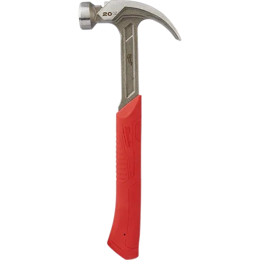 Martillo de garra curva de cara lisa de 20 oz Milwaukee 48-22-9080