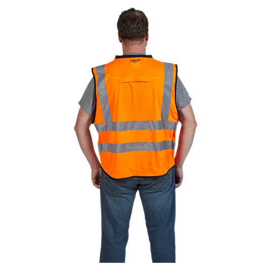 Milwaukee Class 2 High Visibility Orange Performance Safety Vest