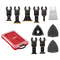 Kit de hojas oscilantes multiherramienta de 15 piezas OPEN-LOK™ con ajuste universal MILWAUKEE® de Milwaukee 49-10-9114 con estuche modular