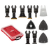 Kit de hojas oscilantes multiherramienta de 15 piezas OPEN-LOK™ con ajuste universal MILWAUKEE® de Milwaukee 49-10-9114 con estuche modular