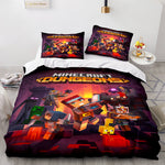 Minecraft Cosplay Bedding Set Kids Quilt Cover