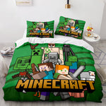 Minecraft Cosplay Bedding Set Kids Quilt Cover