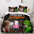 Minecraft Cosplay Bedding Set Kids Quilt Cover