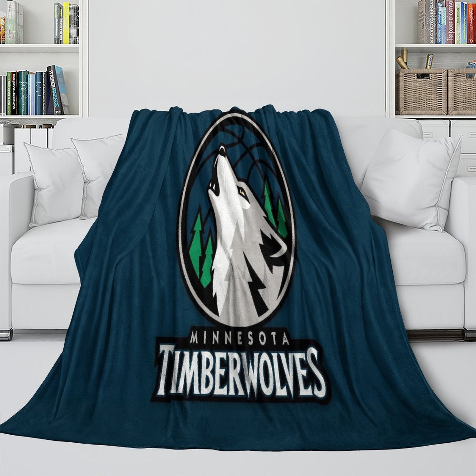 Minnesota Timberwolves Blanket Flannel Fleece Throw Room Decoration