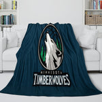 Minnesota Timberwolves Blanket Flannel Fleece Throw Room Decoration
