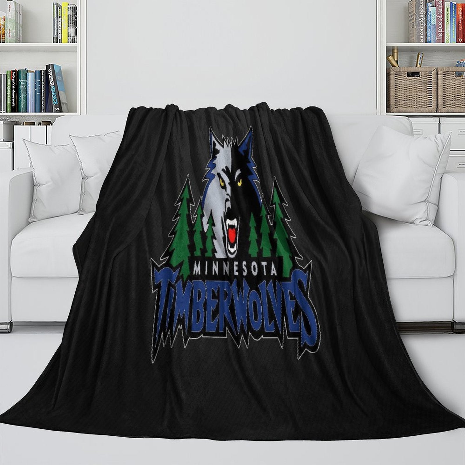 Minnesota Timberwolves Blanket Flannel Fleece Throw Room Decoration