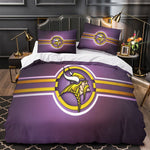 Juego de cama de los Minnesota Vikings, funda de edredón sin relleno